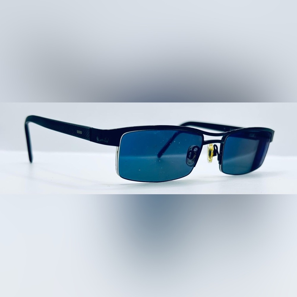 Mimic N7029 Black Rectangular Half-Rim Sunglasses Frames Only